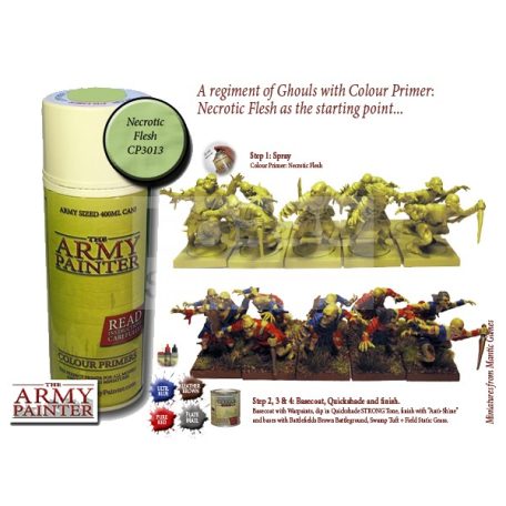 The Army Painter Colour Primer - Necrotic Flesh alapozó Spray CP3013
