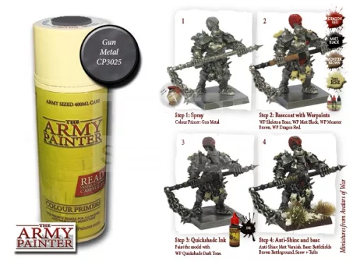 The Army Painter Colour Primer - Gun Metal 400 ml