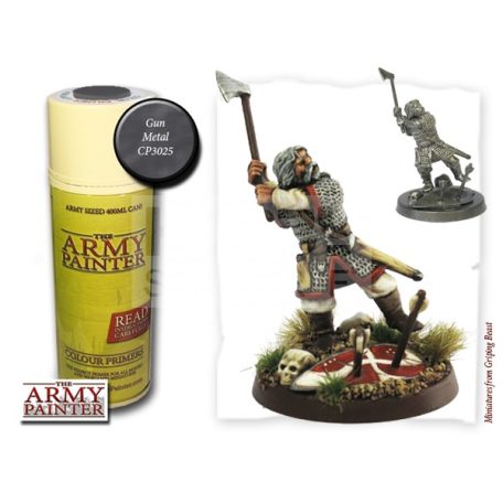 The Army Painter Colour Primer - Gun Metal alapozó Spray CP3025