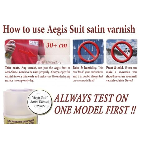 The Army Painter Base Primer - Aegis Suit, Satin Varnish Spray (szatén lakk) CP3027