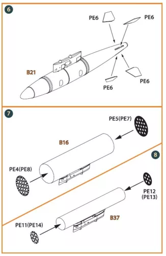 Clear Prop Accessories OV-1 A/JOV-1A Mohawk PE parts and painting mask for CP kits - fotómaratott részletező készlet és festőmaszkok