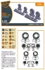 Clear Prop Accessories Lynx wheel set for Revell kits - kerékkészlet