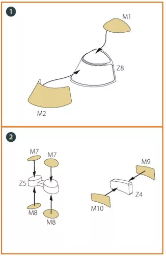 Clear Prop Accessories I-16 (late version) painting mask for CP kit - I-16 – kabin- és ablakmaszk, késői változathoz, Clear Prop maketthez