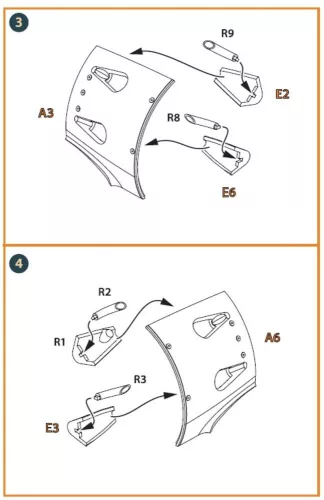 Clear Prop Accessories I-16 type 5 exhausts for CP kits - kipufogócsonkok
