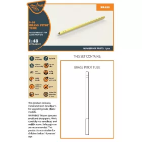   Clear Prop Accessories I-16 brass pitot tube - sárgaréz Pitot-cső