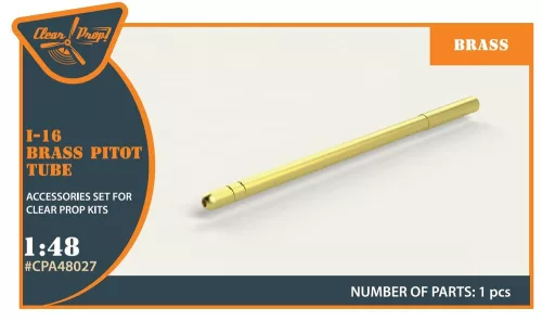 Clear Prop Accessories I-16 brass pitot tube - sárgaréz Pitot-cső