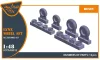 Clear Prop Accessories Lynx wheel set for Airfix kits - kerékkészlet