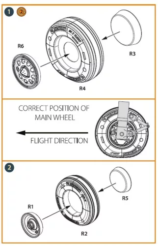 Clear Prop Accessories F-35A wheel set - kerékkészlet