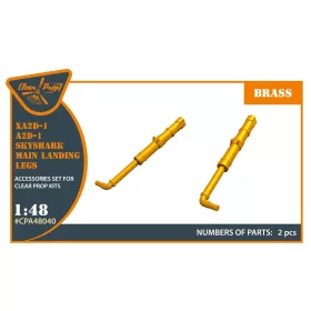   Clear Prop Accessories XA2D-1, A2D-1 Skyshark main landing legs for CP kits - főfutóműszárak