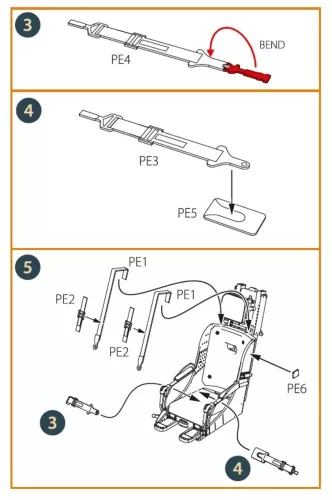 Clear Prop Accessories F-86A Ejection seat early for CP kits - korai katapultülés