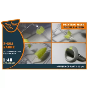   Clear Prop Accessories F-86A double-sided painting mask for CP kits - kétoldalas kabinmaszk