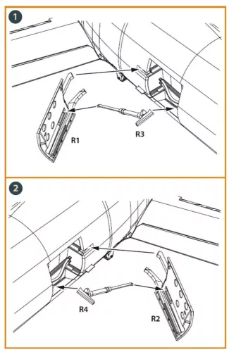 Clear Prop Accessories F-86A air brakes for CP kits - légfékek