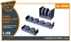 Clear Prop Accessories F-86A wheel set type 1 for CP kits - kerékkészlet, 1. típus, Clear Prop maketthez