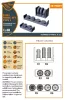 Clear Prop Accessories F-86A wheel set type 1 for CP kits - kerékkészlet, 1. típus, Clear Prop maketthez