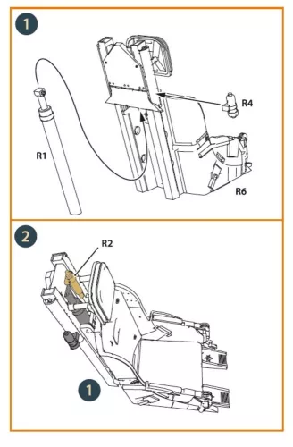 Clear Prop Accessories F-86A Ejection seat late for CP kits - késői katapultülés