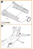 Clear Prop Accessories F-86A engine exhaust endface for CP kits - hajtómű-kiömlő belső végfelület