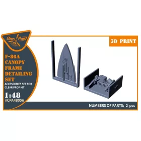   Clear Prop Accessories F-86A Canopy frame detailing set for CP kits - kabintetőkeret-részletező készlet