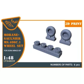   Clear Prop Accessories Morane-Saulnier Wheels set for Dora Wings - kerékkészlet