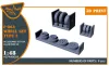 Clear Prop Accessories F-86A wheel set type 2 for CP kits - kerékkészlet, 2. típus, Clear Prop maketthez