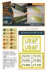 Clear Prop Accessories F-86A – előre kivágott szám- és feliratfestő maszkok, Clear Prop CP4825 maketthez