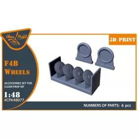   Clear Prop Accessories F4B Wheels set for CP kits - kerékkészlet