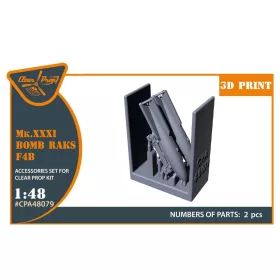   Clear Prop Accessories Mk.XXXI Bomb Raks F4B for CP kits - Boeing F4B-4 – Mk.XXXI bombatartók