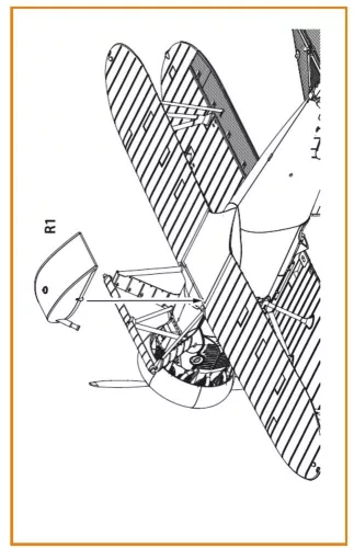 Clear Prop Accessories F4B Fuel Tank for CP kits - Boeing F4B-4 – üzemanyag-póttartály