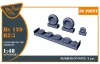 Clear Prop Accessories Hs 129B2/3 Wheels set (weighted) for Takom kit - terhelt állapotú kerékkészlet