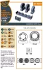 Clear Prop Accessories F-86A Wheels set (weighted) type 2 for CP kits - terhelt állapotú kerékkészlet, 2. típus