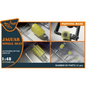   Clear Prop Accessories Jaguar Single seat painting mask for Airfix kit - kabin- és ablakmaszk