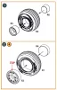 Clear Prop Accessories Jaguar Wheels set (weighted) for Airfix kit - terhelt állapotú kerékkészlet