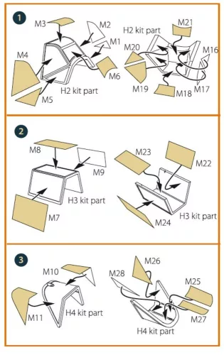 Clear Prop Accessories Bf-109E-4/7 double-sided painting mask for Wingsy Kits - kétoldalas kabinmaszk