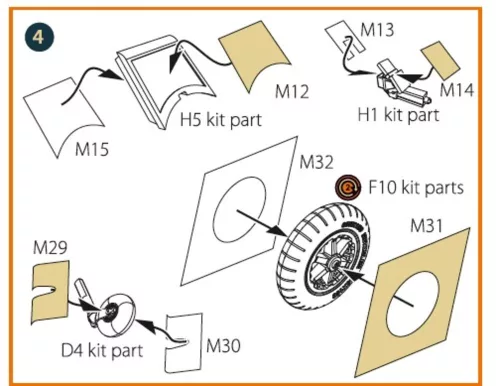 Clear Prop Accessories Bf-109E-4/7 double-sided painting mask for Wingsy Kits - kétoldalas kabinmaszk