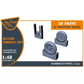   Clear Prop Accessories Bf-109E wheels set for Wingsy Kits - kerékkészlet