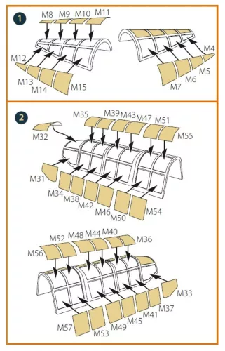 Clear Prop Accessories D3A2 VAL (close canopy) painting mask for Wingsy Kits - kabin- és ablakmaszk, zárt kabintetőhöz