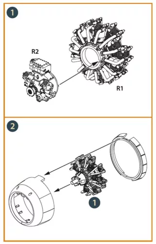 Clear Prop Accessories D3A2 VAL carbureted engine for Wingsy Kits - motor