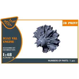   Clear Prop Accessories D3A2 VAL engine for Wingsy Kits - motor