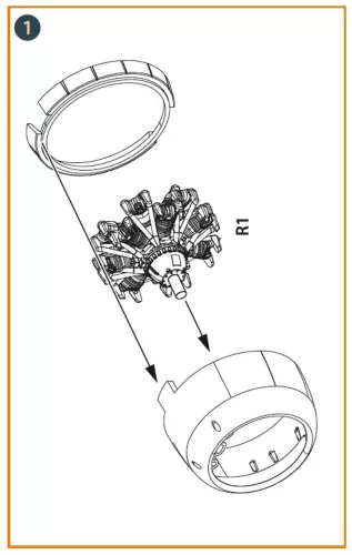 Clear Prop Accessories D3A2 VAL engine for Wingsy Kits - motor