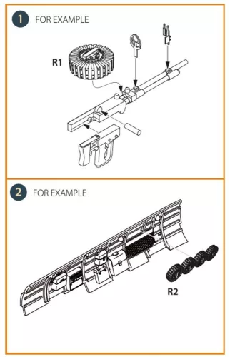 Clear Prop Accessories Magasins for Type92 gun 9 pcs - lőszertárak, 9 db