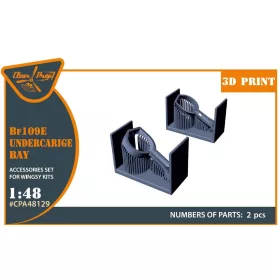   Clear Prop Accessories Bf-109E wheel bay for Wingsy Kits - futóműakna