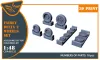 Clear Prop Accessories Fairey Delta 2 Wheels set for Dora Wings kit for Dora Wings - kerékkészlet