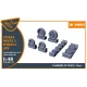 Clear Prop Accessories Fairey Delta 2 Wheels set for Dora Wings kit for Dora Wings - kerékkészlet