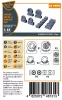 Clear Prop Accessories Fairey Delta 2 Wheels set for Dora Wings kit for Dora Wings - kerékkészlet