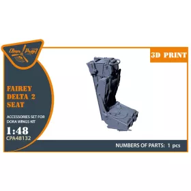   Clear Prop Accessories Fairey Delta 2 Ejection seat for Dora Wings - katapultülés