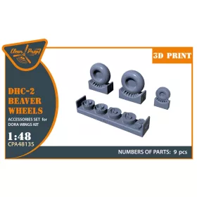   Clear Prop Accessories DHC-2 Beaver Wheels set for Dora Wings - kerékkészlet