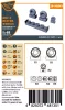 Clear Prop Accessories DHC-2 Beaver Wheels set for Dora Wings - kerékkészlet
