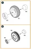 Clear Prop Accessories DHC-2 Beaver Wheels set for Dora Wings - kerékkészlet