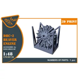   Clear Prop Accessories DHC-2 Beaver Engine for Dora Wings - motor