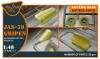Clear Prop Accessories JAS 39 Gripen double-sided painting mask for Italeri - kétoldalas kabinmaszk