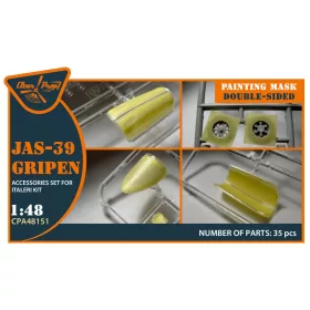   Clear Prop Accessories JAS 39 Gripen double-sided painting mask for Italeri - kétoldalas kabinmaszk